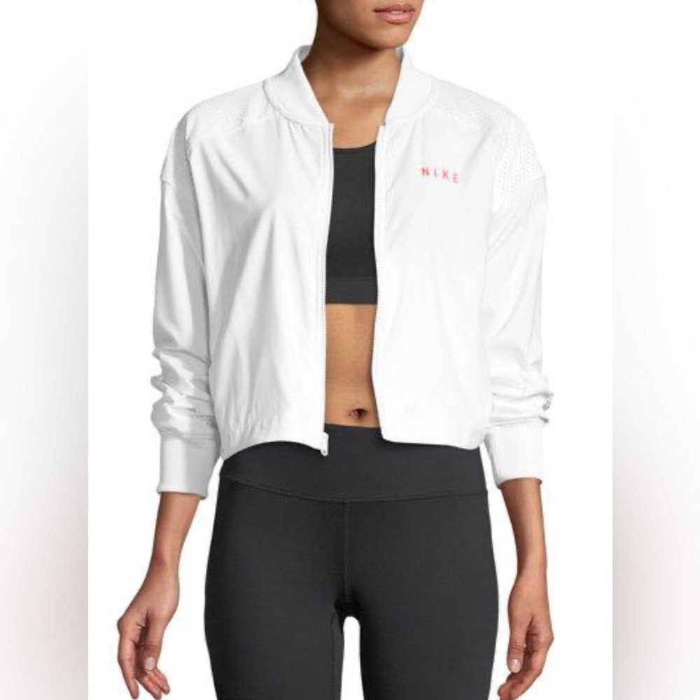 NWT! Nike Mesh Trim Bomber Windbreaker Jacket